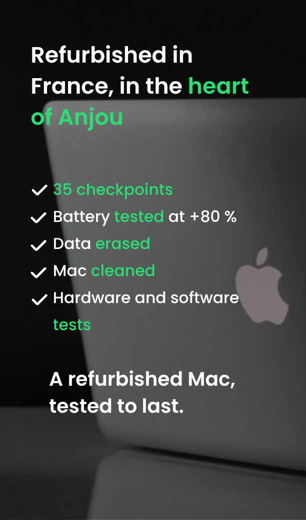 Apple MacBook refurbished in France – Okamac’s 35-point inspection